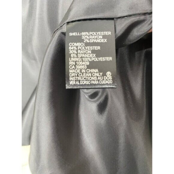 Tahari Arthur S. Levine Women's Size 18 W Ivory Long Blazer with Pockets - Picture 11 of 11